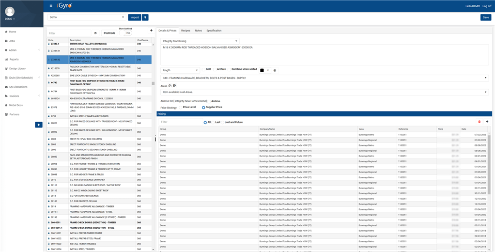 Estimata Australian builders estimating software catalogue