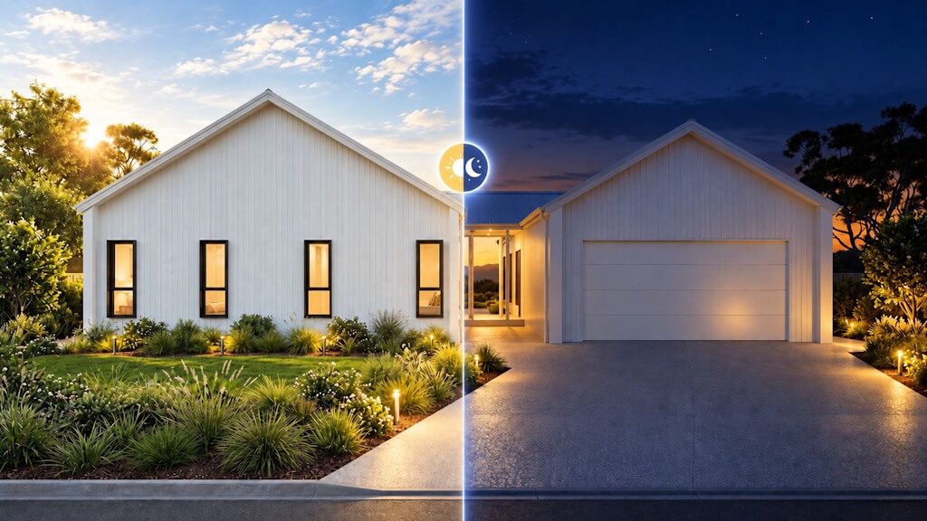 ai external render daylight to dusk